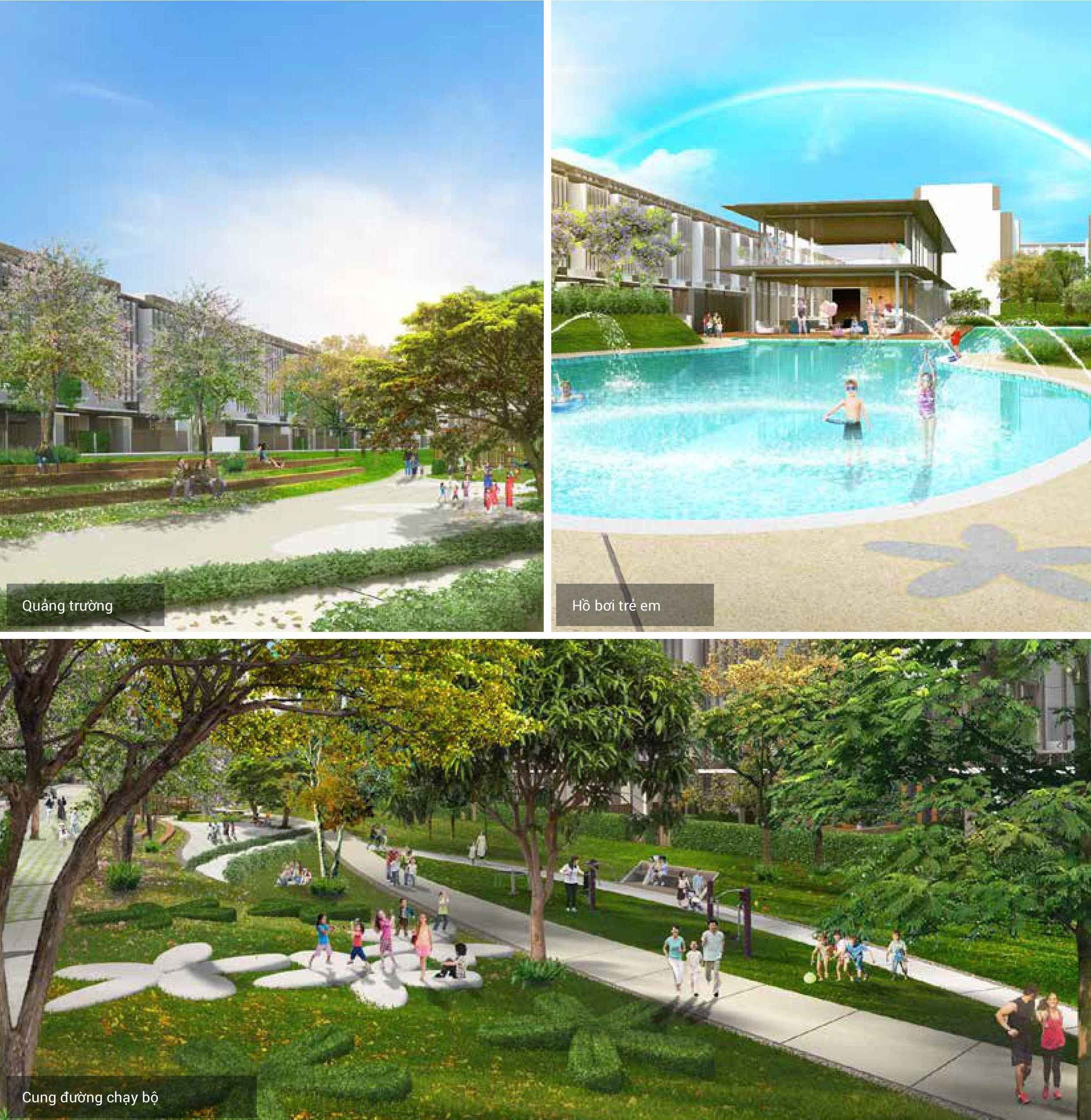 Quảng trường, hồ bơi trẻ em, chạy bộ - Senturia An Phú